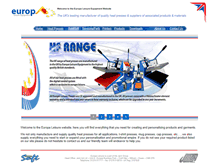 Tablet Screenshot of europa-leisure.com